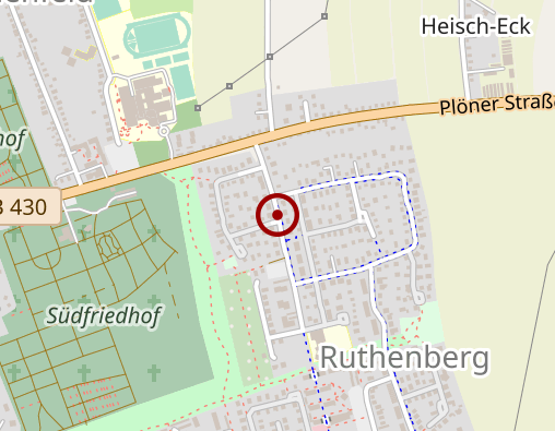 Karte: Inklusive Betreuungsgruppe Ruthenberg