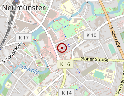 Karte: Brücke Neumünster gGmbH, Rad & Tat Fahrradwerkstatt