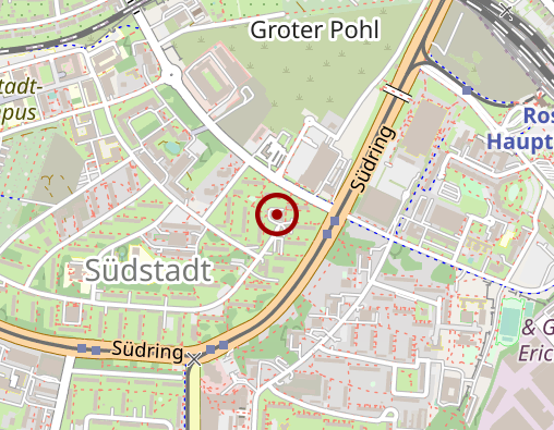 Karte: DRK Rostock Wohnen und Pflege gGmbH Amb. Pflegedienst Südstadt