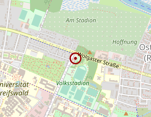 Karte: Volkssolidarität NORDOST e. V. Ambulanter Pflegedienst Greifswald