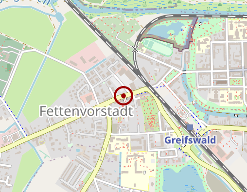 Karte: Sozialstation Greifswald Pommerscher Diakonieverein Ambulanter Pflegedienst