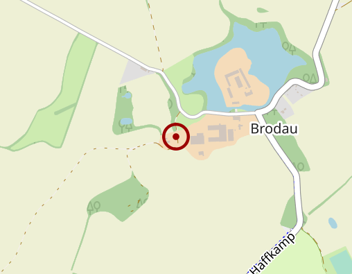 Karte: Ruheforst Ostseeküste/Brodau Waldbestattung Friedhof