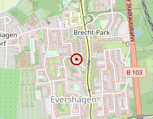 Karte: Caritasverband für das Erzbistum Hamburg e. V. Sozialstation Evershagen