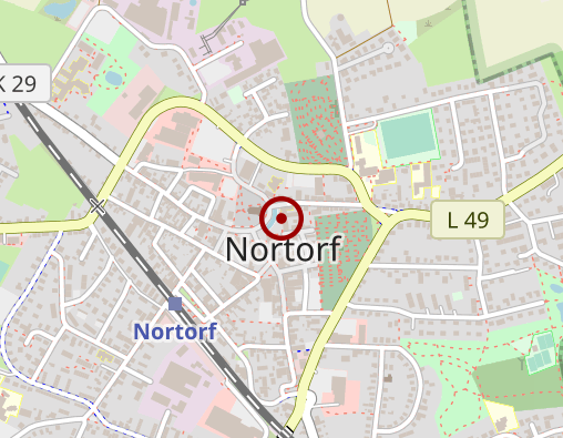 Karte: Tagespflege am Markt Nortorf GmbH