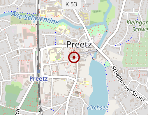 Karte: Kretschmer Wolfgang Masseur und medizinischer Bademeister