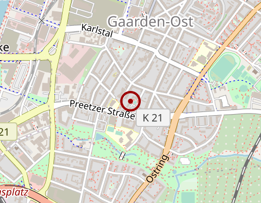 Karte: Betreuungsgruppe Fockstraße am Mittwoch