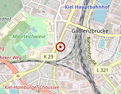 Karte: Allgemeinpsychiatrische Tagesklinik KIELER FENSTER