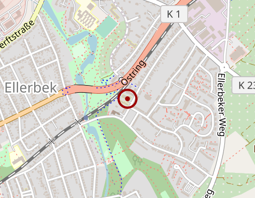 Karte: WOHNpflege des Servicehauses Ellerbek