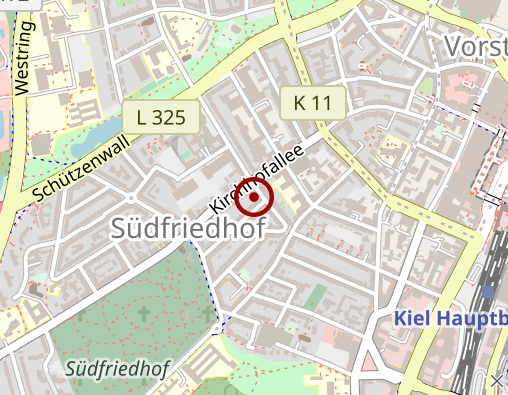 Karte: Allgemeiner Bestattungsverein e.V. zu Kiel