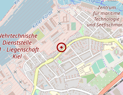 Karte: LOS in Kiel: Psychotherapeutische- Coaching- Praxis