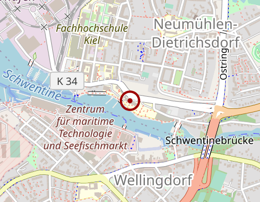 Karte: Schmerzklinik Kiel - Prof. Dr. Göbel