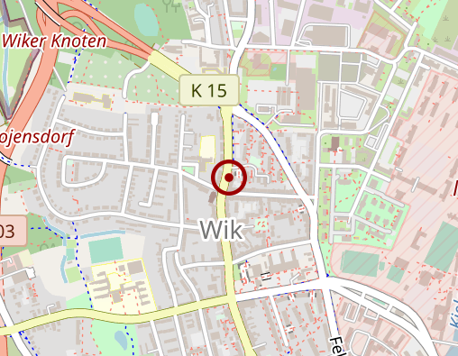 Karte: Kieler Fenster - Betreutes Einzelwohnen Wik