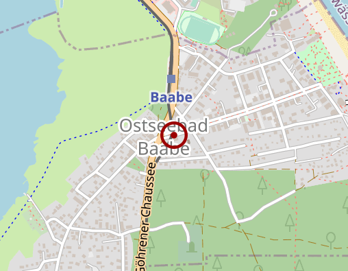 Karte: Deutsches Rotes Kreuz Kreisverband Rügen-Stralsund e. V. Sozialstation Baabe