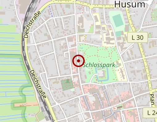 Karte: Husumer Insel - Werkstatt für psychisch behinderte Menschen (WfpbM) Behindertenwerkstatt