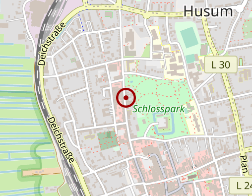 Karte: Husumer Insel Wohngemeinschaft