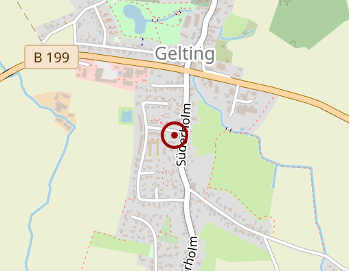 Karte: Krankenpflegeverband Ostangeln Diakonie Sozialstation Gelting Sörup Steinbergkirche gGmbH