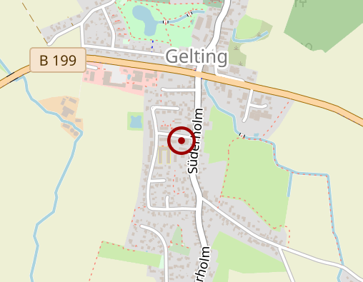 Karte: Tagespflege Sozialstation Gelting, Sörup, Steinbergkirche