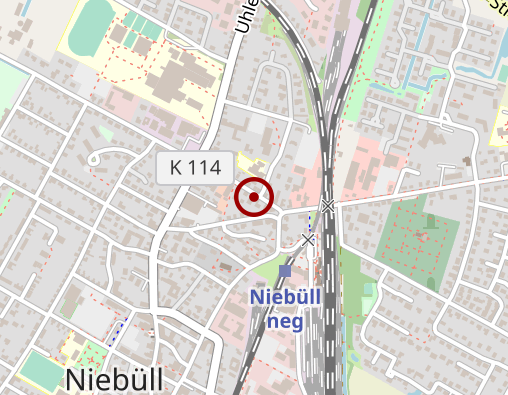 Karte: DRK-Pflegedienste Niebüll-Bökingharde gGmbH