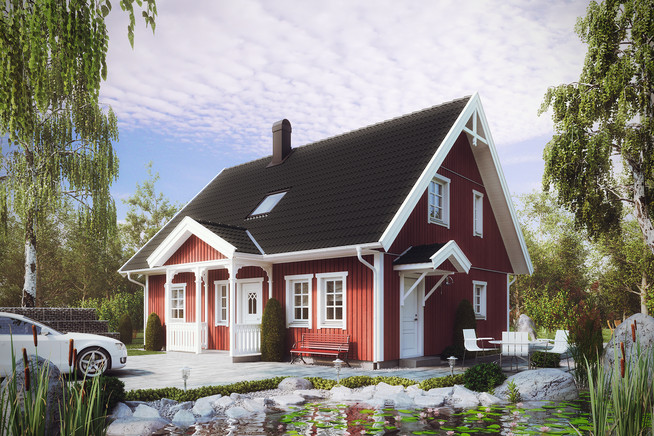 Schwedenhäuser verbinden traditionellen Charme mit moderner Energiespar