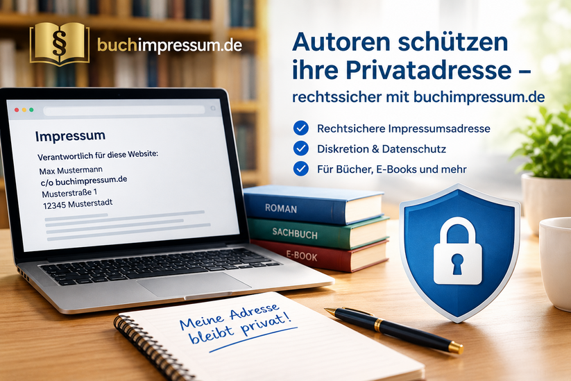Buchimpressum.de im Check: So schützen Autoren ihre Privatadresse recht