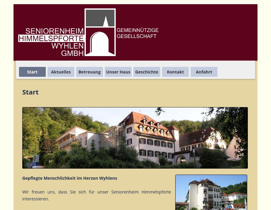 Seniorenheim Himmelspforte Wyhlen