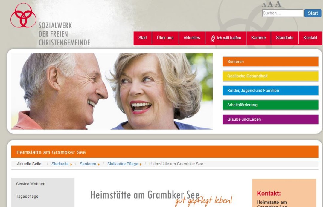 Sozialwerk der Freien Christengemeinde Bremen e.V. Heimstätte am Grambker See Gerontopsychiatrische Pflege