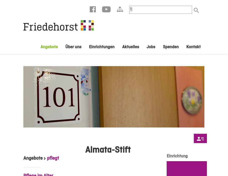 Dienste für Senioren und Pflege Friedehorst gGmbH Almata Stift