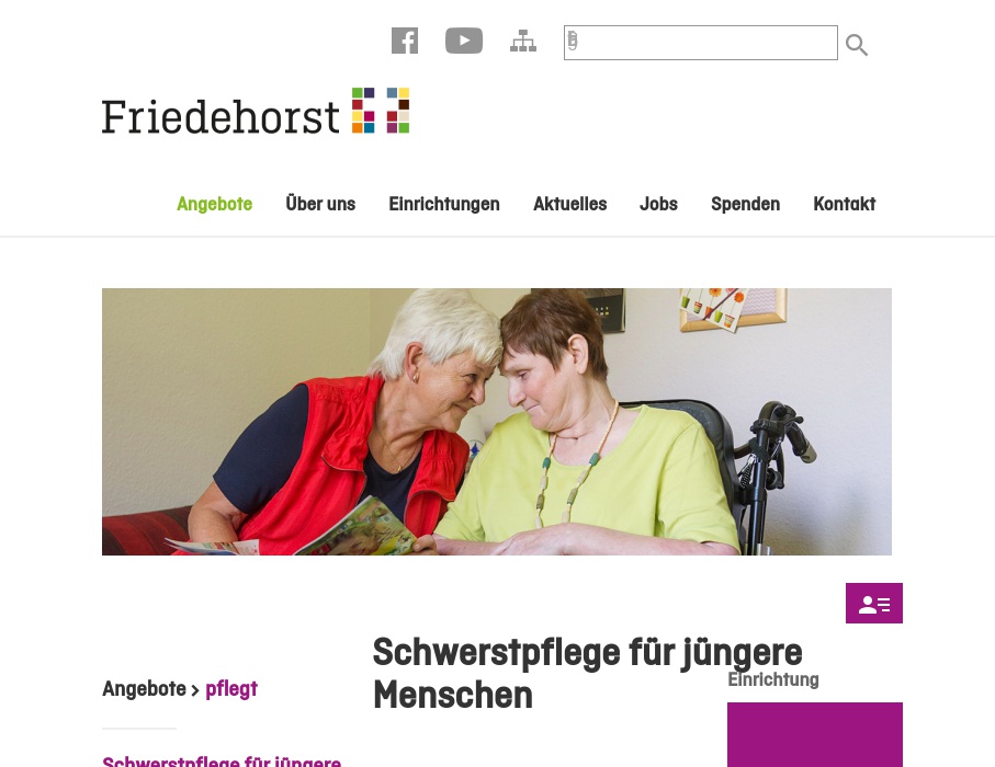 Dienste für Senioren und Pflege Friedehorst gGmbH Schwerstpflege Via Vita
