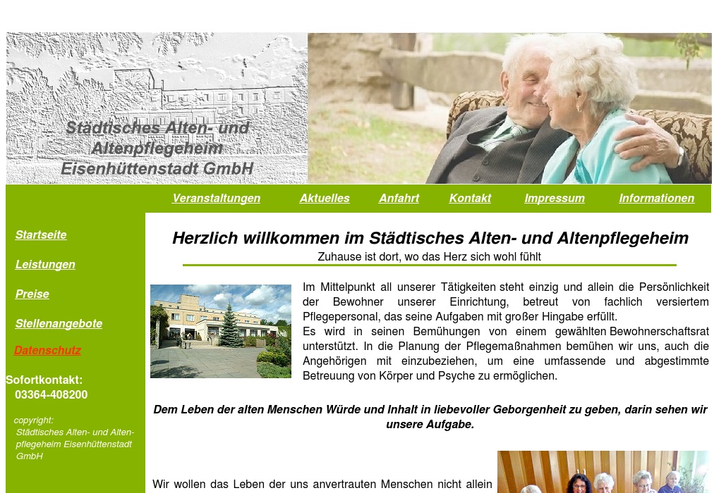 Städtisches Alten- und Altenpflegeheim Eisenhüttenstadt GmbH