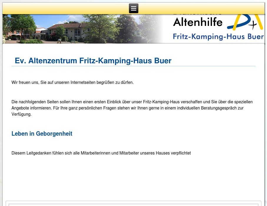 Ev. Altenzentrum Fritz-Kamping-Haus Buer gGmbH Kurzzeitpflege