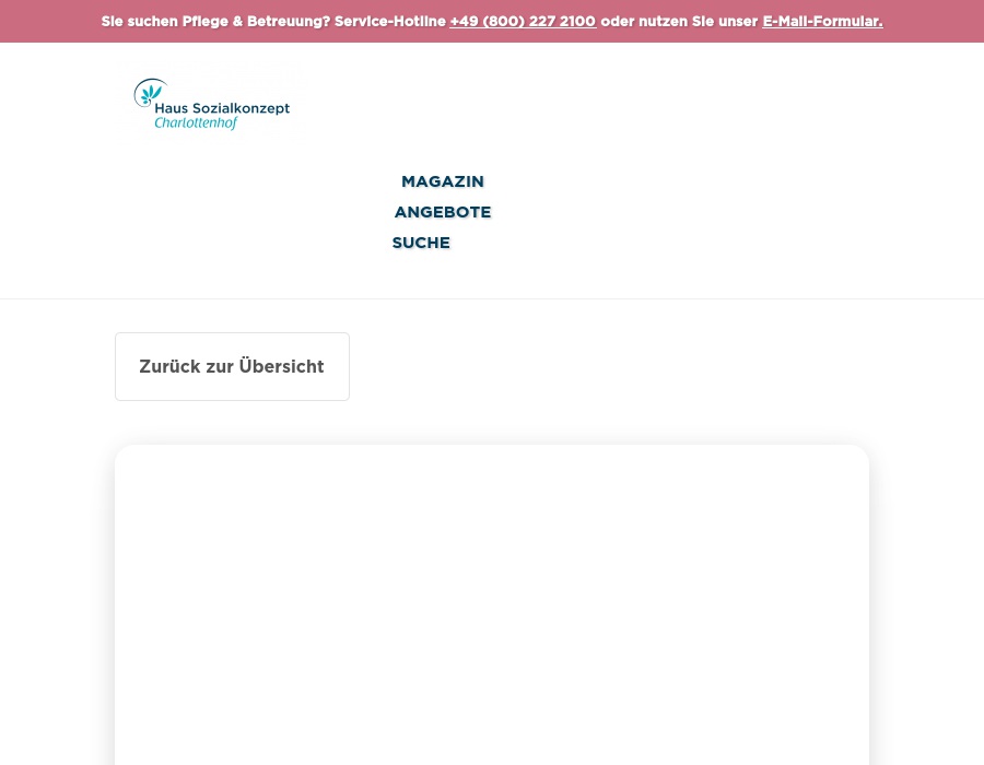 Haus Sozialkonzept Charlottenhof Alten- und Pflegeheim