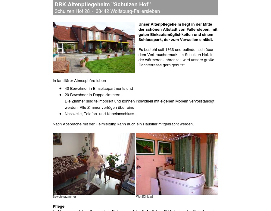 Deutsches Rotes Kreuz Wob DRK Altenpflegeheim Wob 12