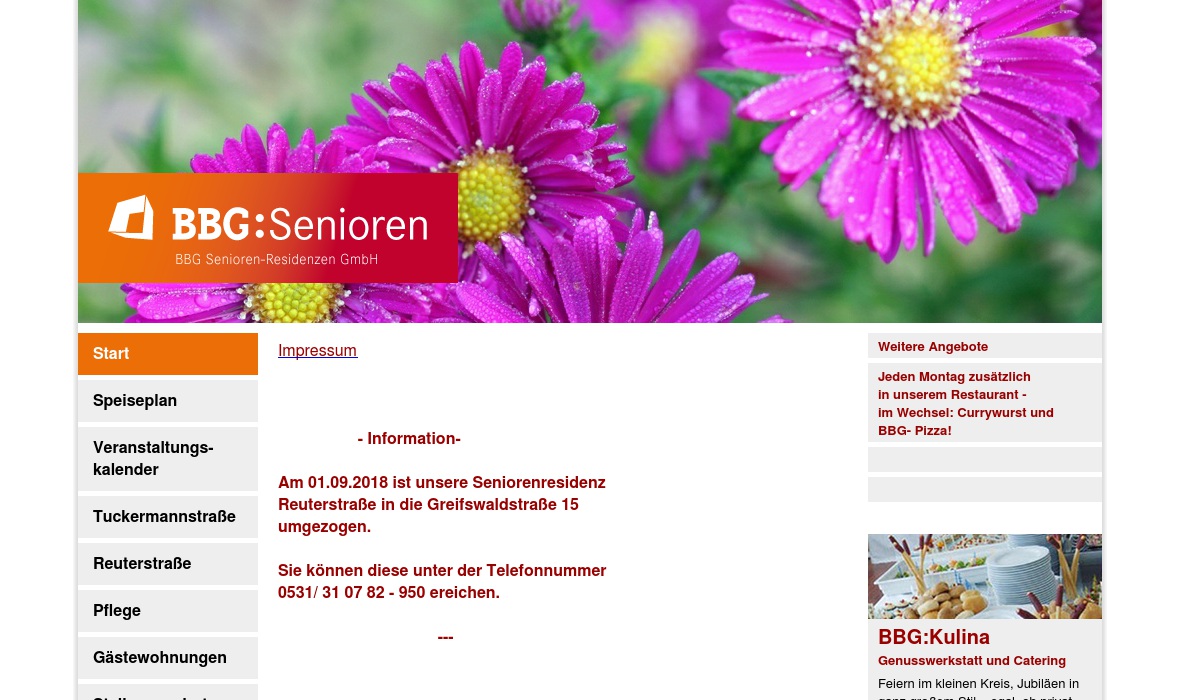 BBG Senioren-Residenz GmbH Seniorenzentrum Tuckermannstraße