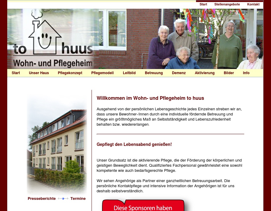 to huus GmbH & Co. KG Stat. Altenpflegeeinrichtung