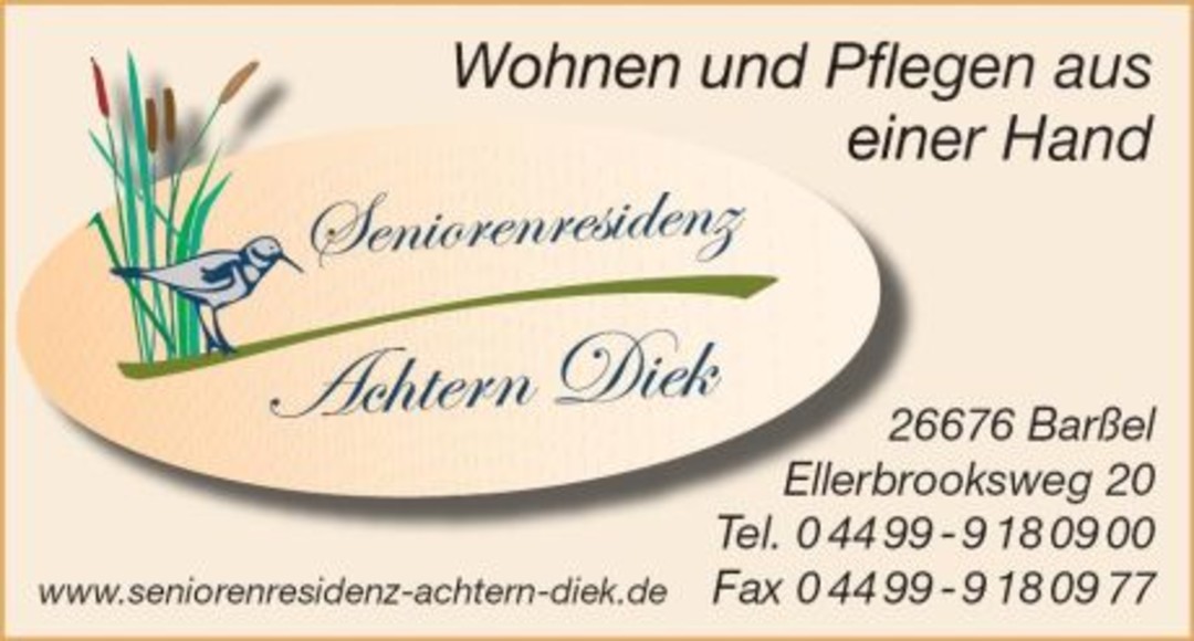 Logo: Seniorenresidenz Achtern Diek GmbH