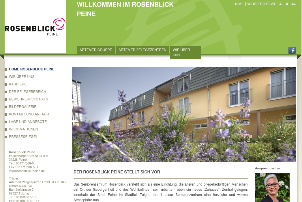 Rosenblick Peine Artemed Pflegezentren GmbH & Co. KG