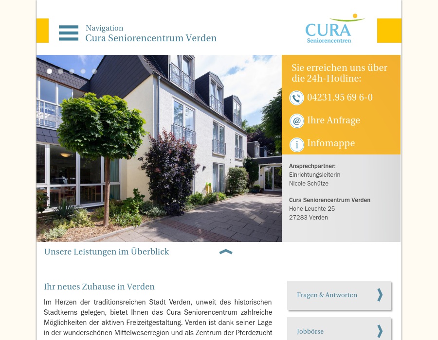 CURA Seniorencentrum Verden GmbH Alten- und Pflegeheim
