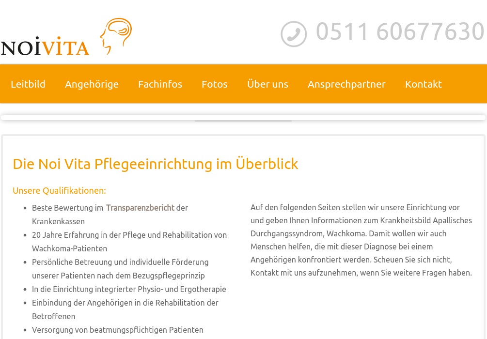 NOI VITA Fachpflegeeinrichtung für Schwerstpflege GmbH