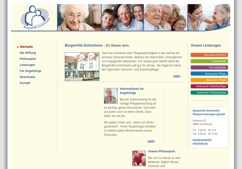 Bürgerhilfe Emlichheim Pflegeeinrichtungen gGmbH Seniorenwohnanlage am Huskamp