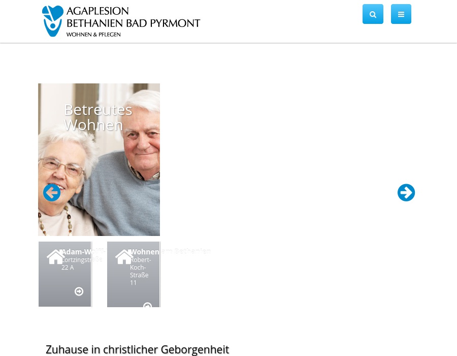 AGAPLESION BETHANIEN BAD PYRMONT gGmbH Ev. Altenheim Bethanien
