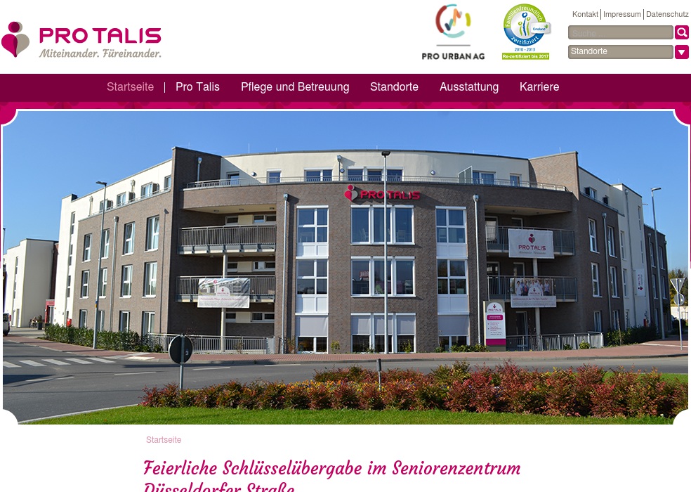 Pro Talis Betreuung und Service in Walsrode GmbH Seniorenzentrum An der Böhme Alten- und Pflegeheim