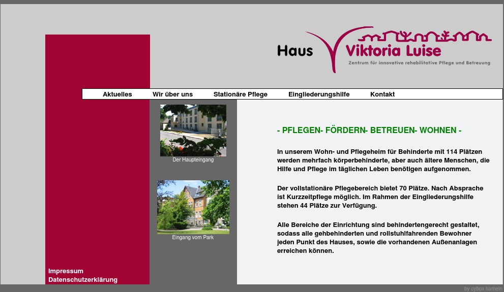 Gesundheits- und Pflegeein- richtungen Lindenbrunn e.V. Haus Viktoria Luise Pflegeeinrichtung
