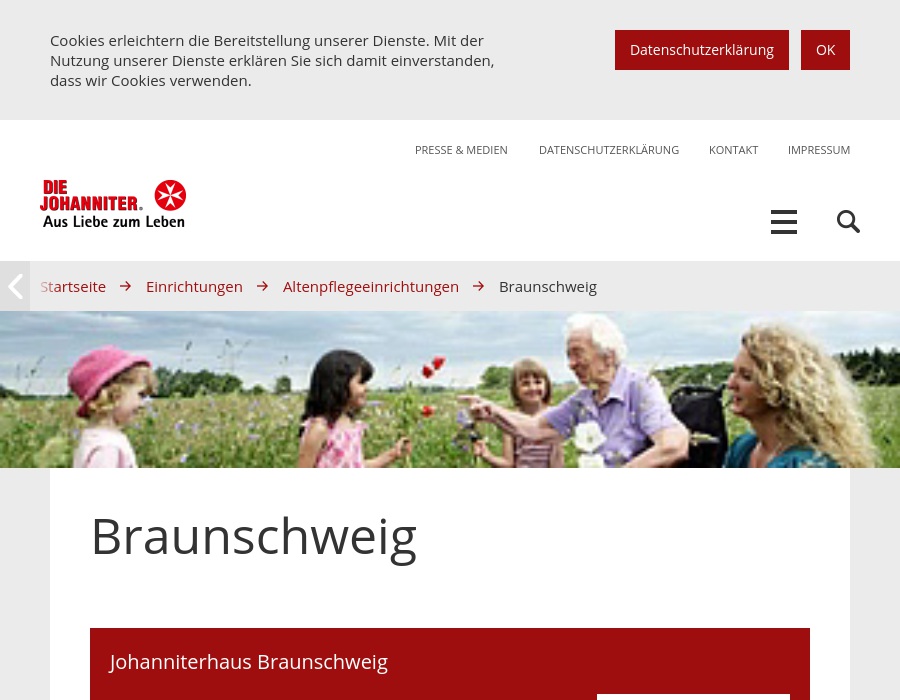 Johanniterhaus Braunschweig St.-Annen-Konvent Altenpflegeheim