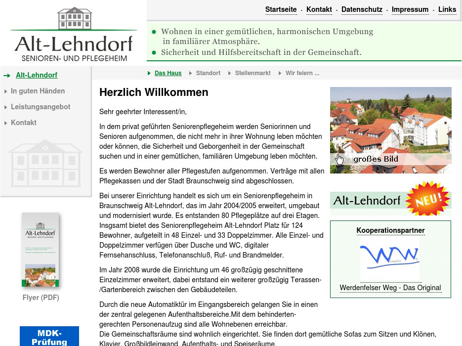 Senioren-Pflegeheim Alt-Lehndorf GmbH DOREAFAMILIE Braunschweig Alt-Lehndorf