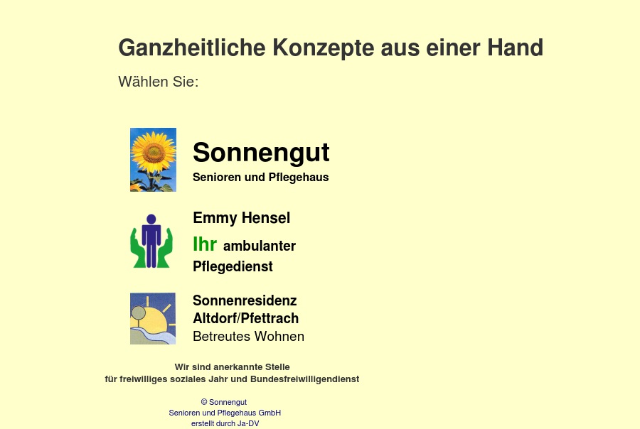 Sonnengut Senioren- und Pflegehaus GmbH
