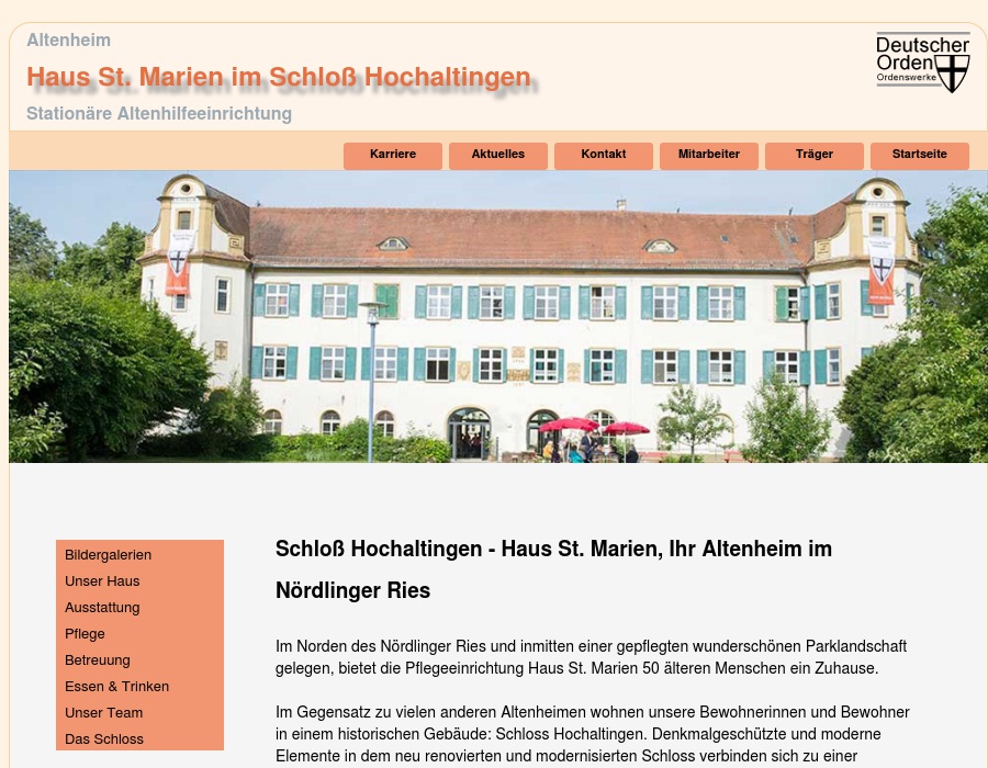 Schloß Hochaltingen Haus St. Marien
