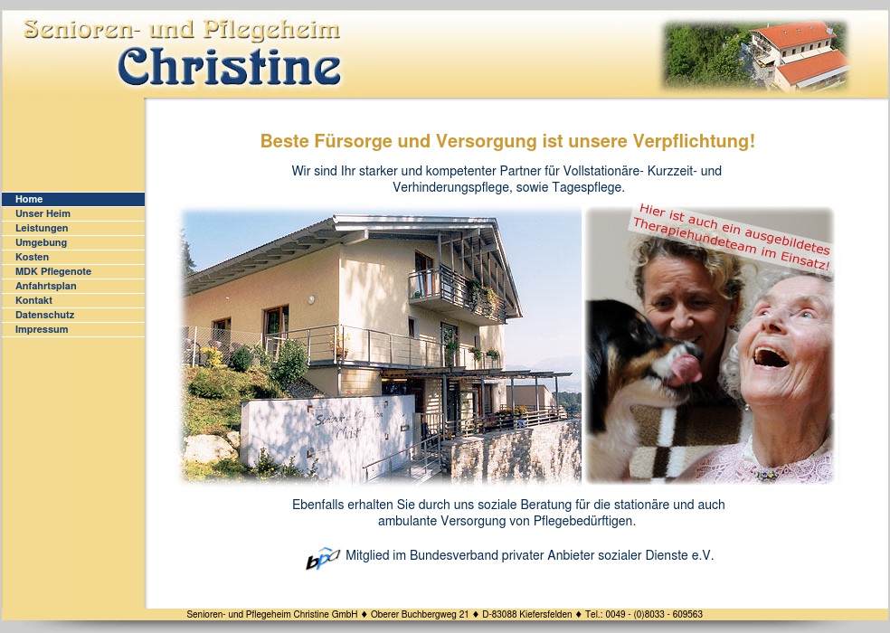 Senioren- und Pflegeheim Christine GmbH