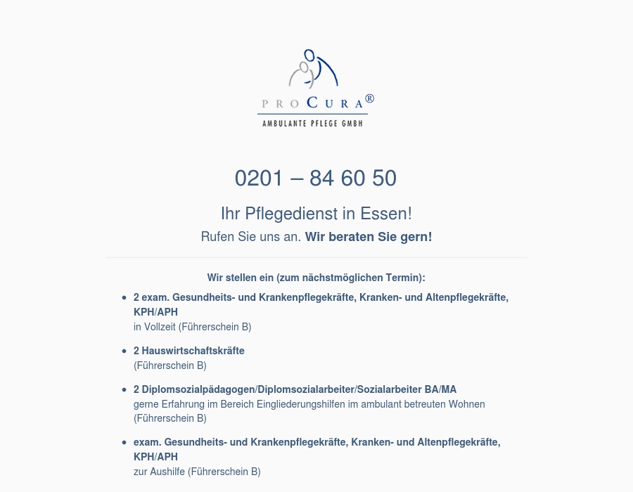 PRO CURA Tagespflege