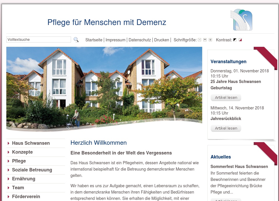 Haus Schwansen - allgemeine Geriatrie