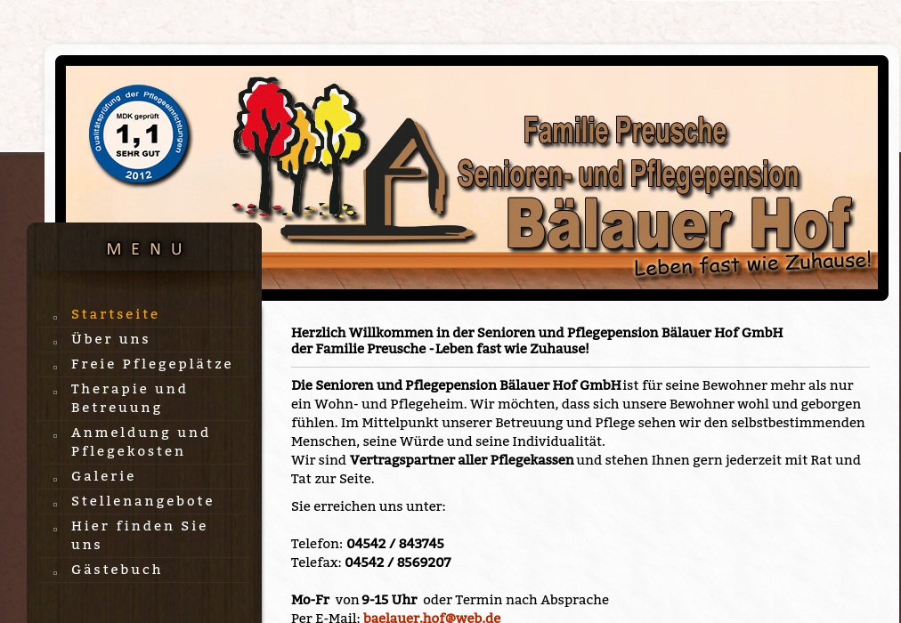 Senioren- und Pflegepension Bälauer Hof